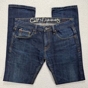 Cult Of Individuality Rocker Slim Jeans Men's 32x33 Japanese Selvedge Denim